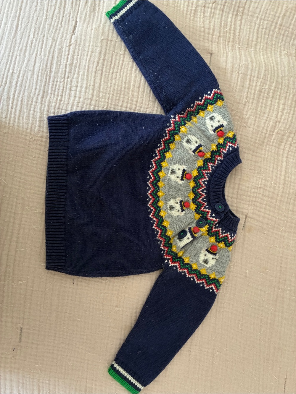 Baby Boden Fair Isle sweater 12-18M